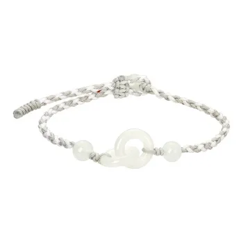 CHINA GOLD Bracelets Pale Greenish White Jade Women's