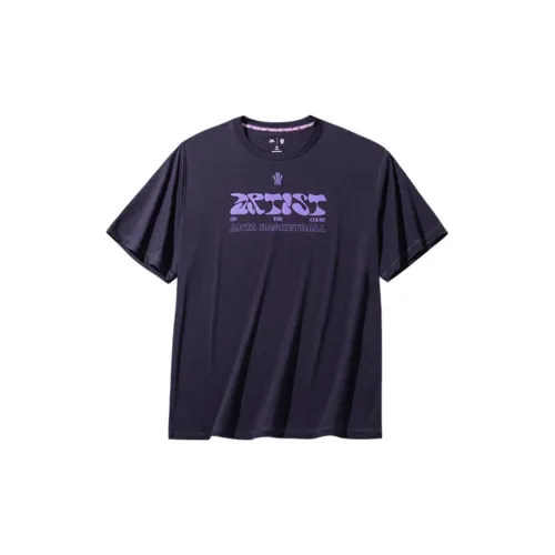 ANTA T-Shirts Unisex Mid Plum Purple