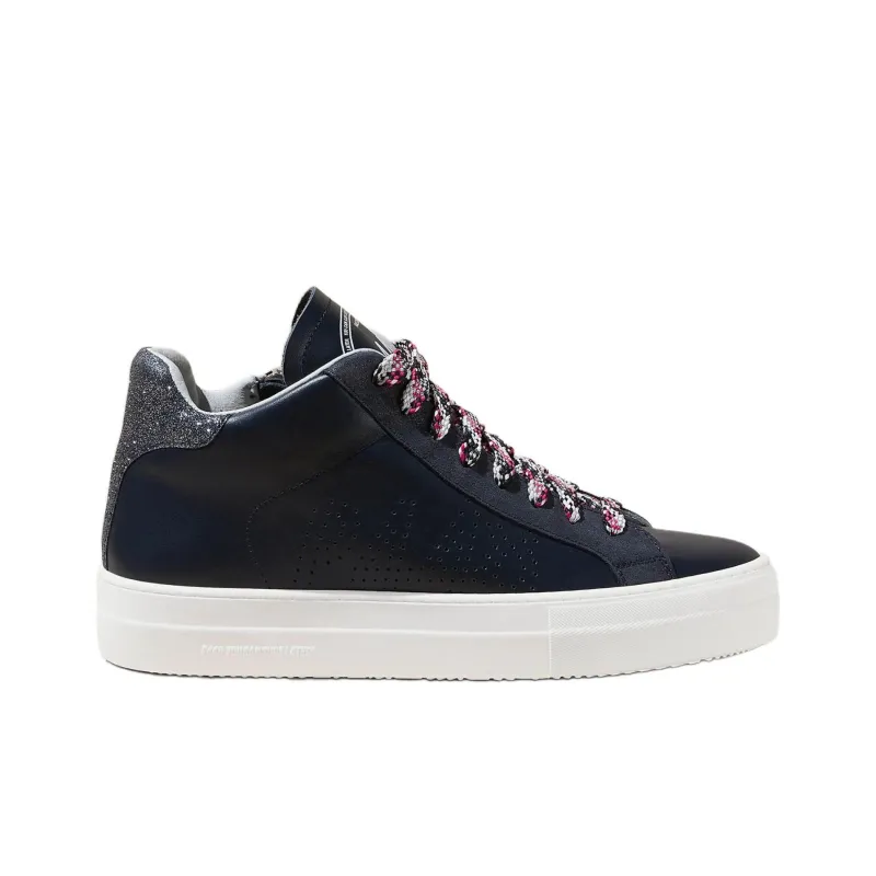 P448 Mid-Top Skateboard Shoes Women's Black-1
