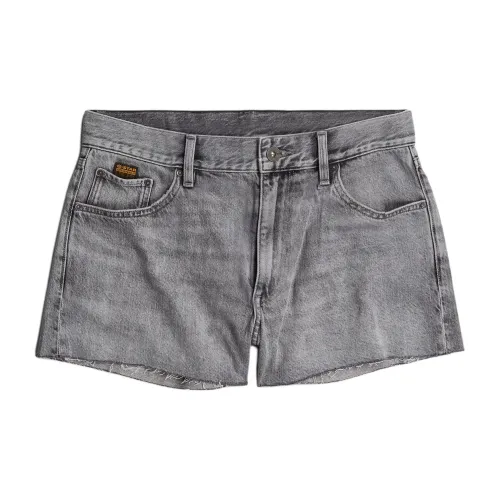 G-STAR RAW Denim Shorts Women's Faded Gray