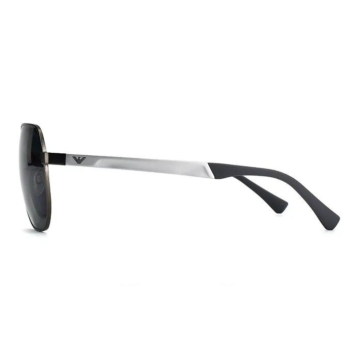 EMPORIO ARMANI Alloy Aviator Sunglasses Unisex Black-2