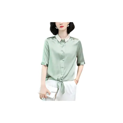 Yi Mengyuan Shirts Women's Apple Green