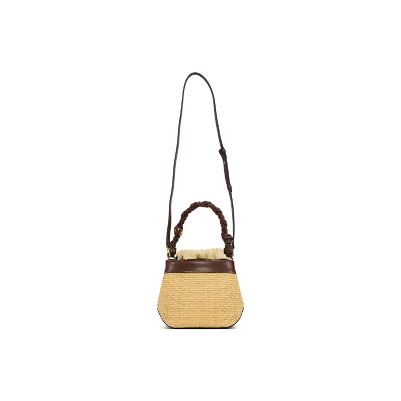 GANNI Polypropylene Pp Handbag Women's Natural & Brown-1