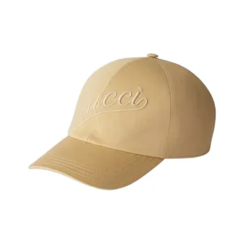 GUCCI Logo embroidered Cotton Baseball Cap
