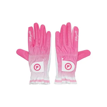 FILA Artificial Leather, Pigskin Leather Golf Glove Women's Pink