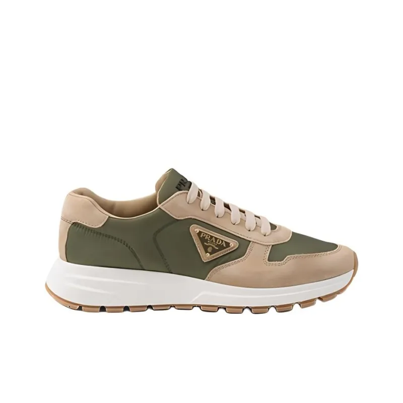PRADA PRAX 1 Low Top Casual Shoes Men's Beige Green-1