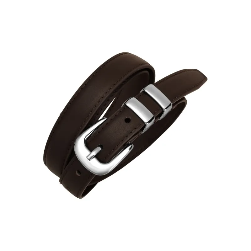 15 MINS Cow Leather Belts Women's Width 1.9cm-5