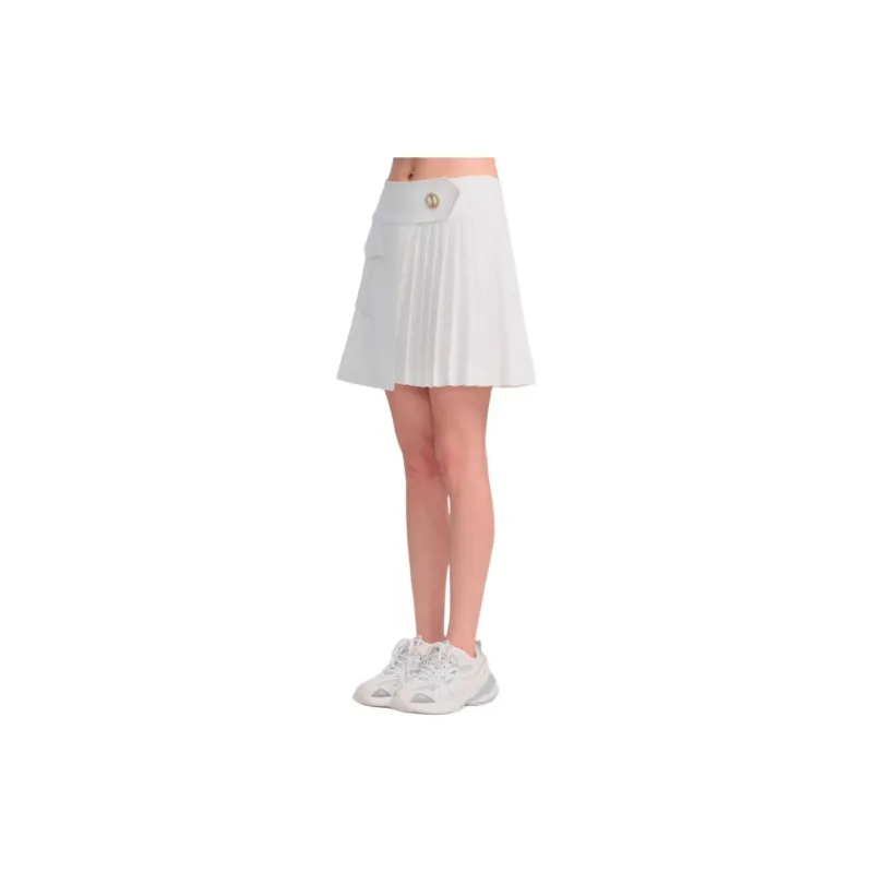 Blood Glitter Casual Short Skirts Women's White-1