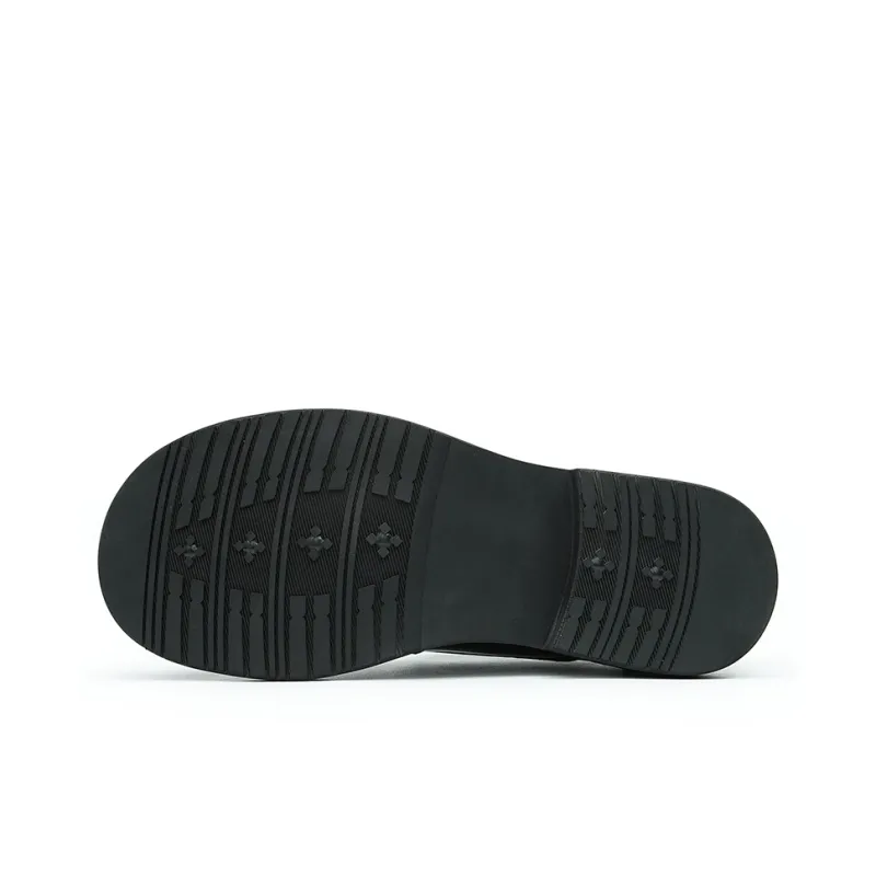 ASTON M.JAZZ Dress Shoes Men Low Top Black/Polished Brown-6