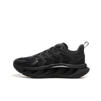 LiNing Curved CRC Anti Slip Wear Resistant Low Top Casual Shoes Women's Black