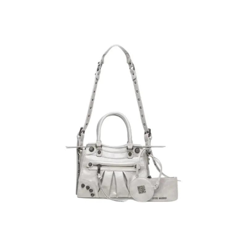 STEVE MADDEN PU Shoulder Bag Crossbody Bag Handbag Medium Size Women's Black/Gray-5