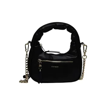 STEVE MADDEN PU Leather Shoulder Bag Crossbody Bag Handbag Medium Size Women's Black/White/Pink