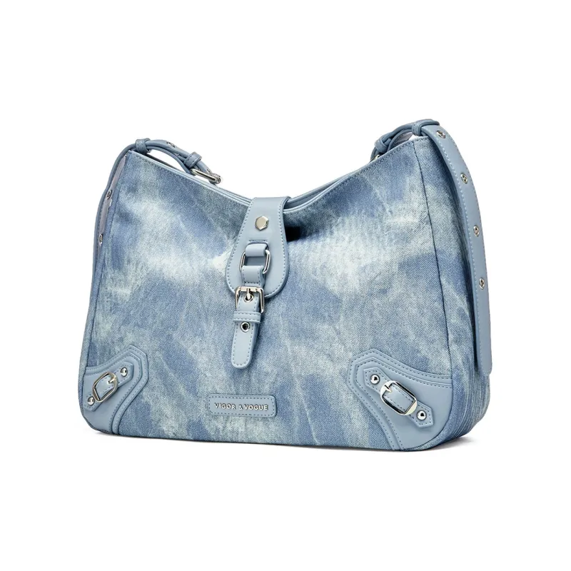 JOSINY PU Shoulder Bag Regular Women's Gray Blue/Cameo Brown Pink-3