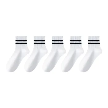 MIIOW Mid Calf Socks Unisex 5 Pack