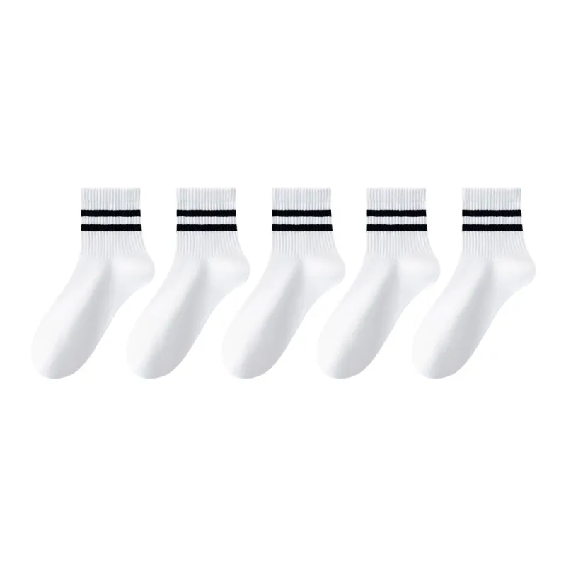 MIIOW Mid Calf Socks Unisex 5 Pack-30
