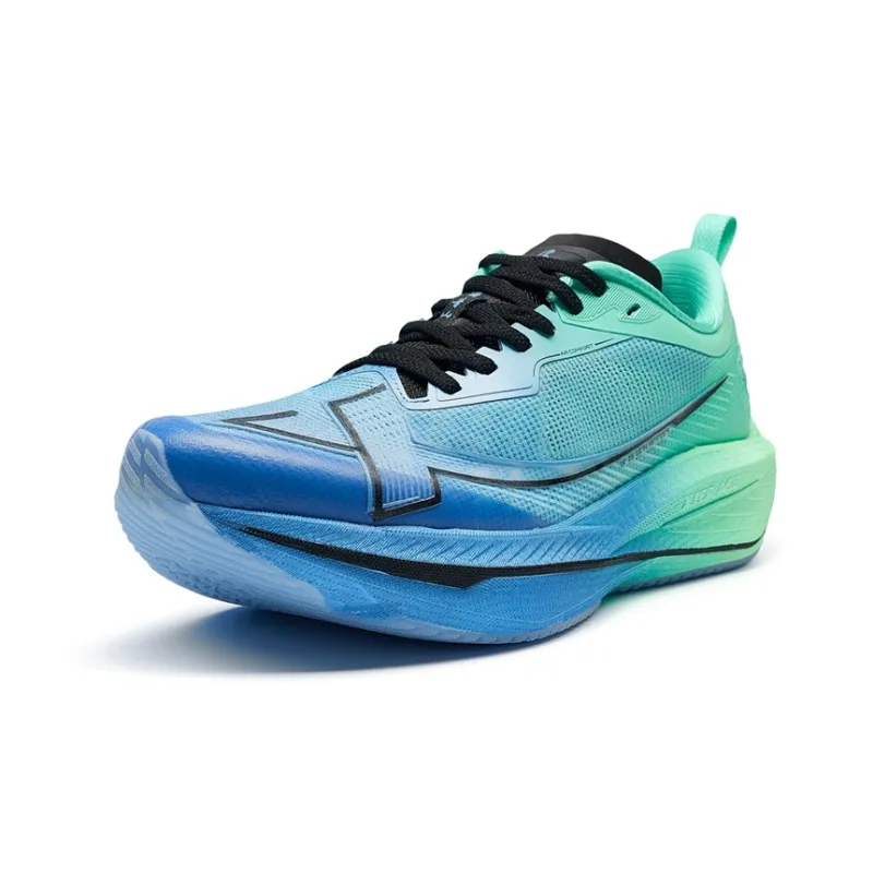 XTEP One-piece Molded 2nd Generation Anti-Slip Wear-Resistant Low-Top Running Shoes Men's Turquoise-2
