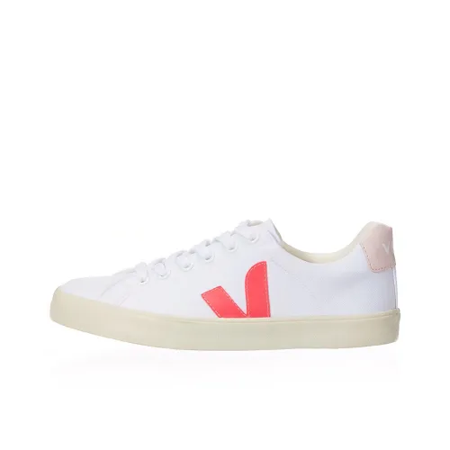 VEJA Esplar Low-Top Sneakers White/Pink Unisex Skate shoes