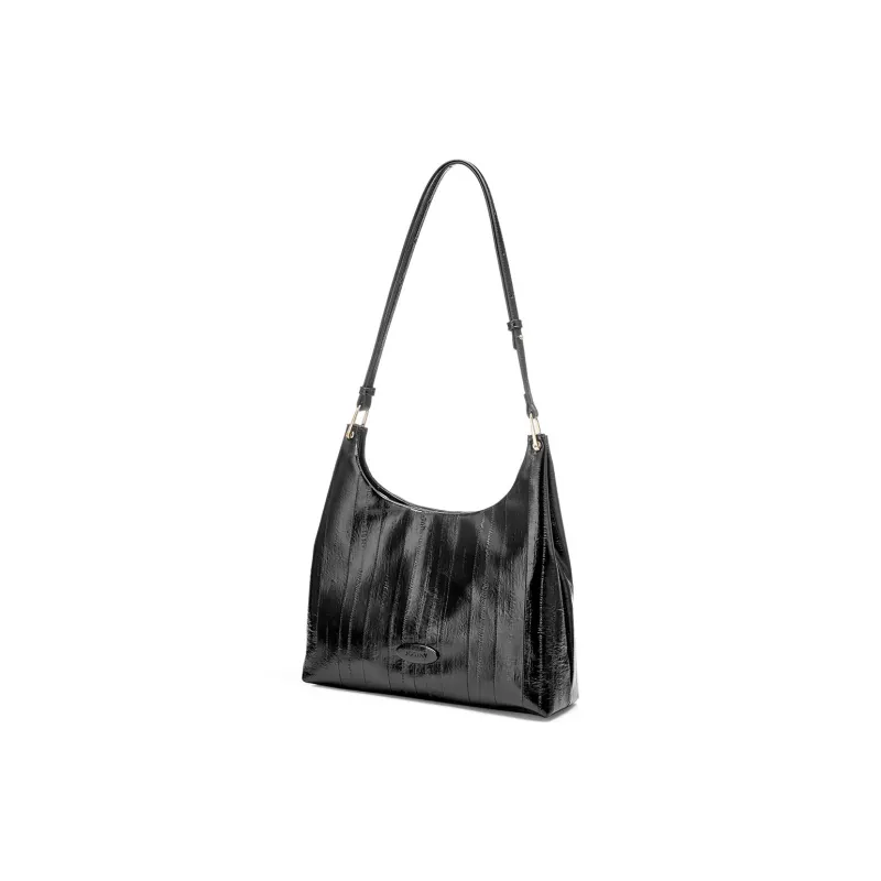 JOSINY Pu Commute Shoulder Bag Women's Black/Apricot/Nude Pink-3