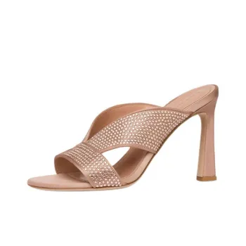 ALBERTA FERRETTI Slide Slippers 9.5cm Women's Nude