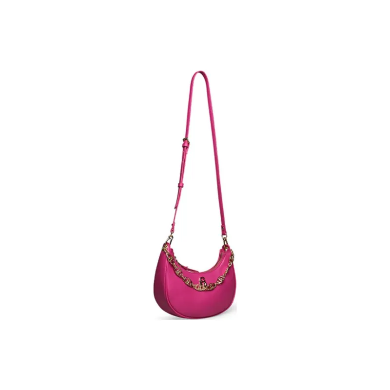 STEVE MADDEN PU Leather Crossbody One Shoulder Handbags Medium Size Women's Black/Pink-6
