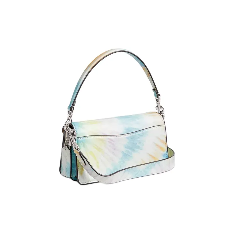 COACH Tabby Smooth Leather Handbag, Shoulder Bag Women's Silver & Multicolor-1