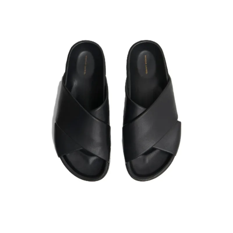 MANSUR GAVRIEL Slide Slippers Women's Black-4