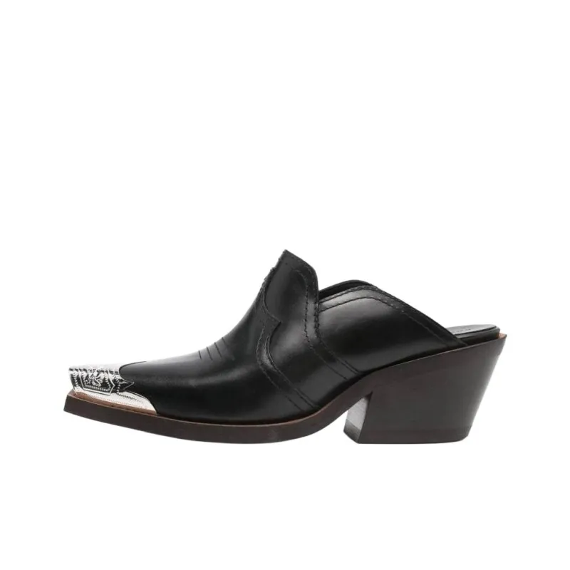 DOROTHEE SCHUMACHER Closed Toe Slippers 5cm Women's Black-0