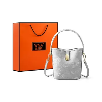 Vigno Synthetic Leather Shoulder Bag Crossbody Bag Handbag Regular Women's Silver/Light Purple