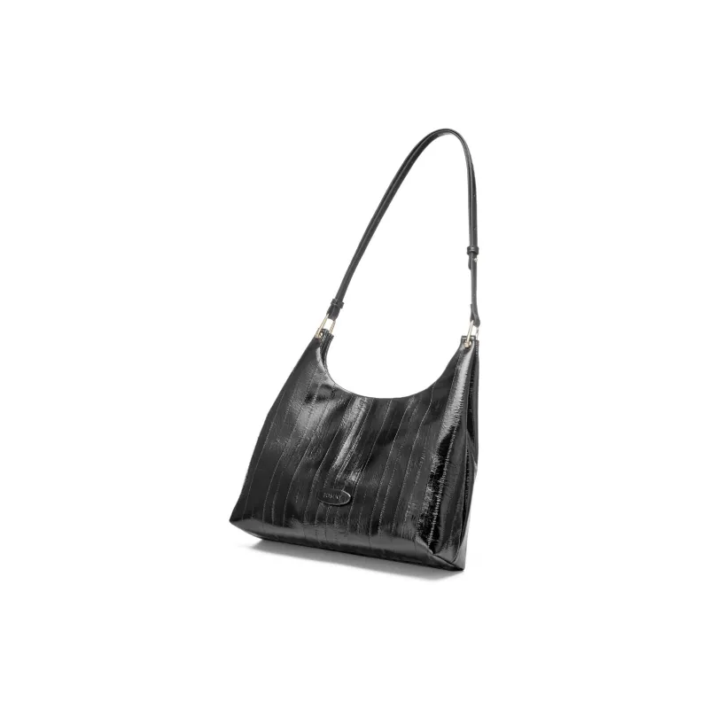 JOSINY Pu Commute Shoulder Bag Women's Black/Apricot/Nude Pink-4