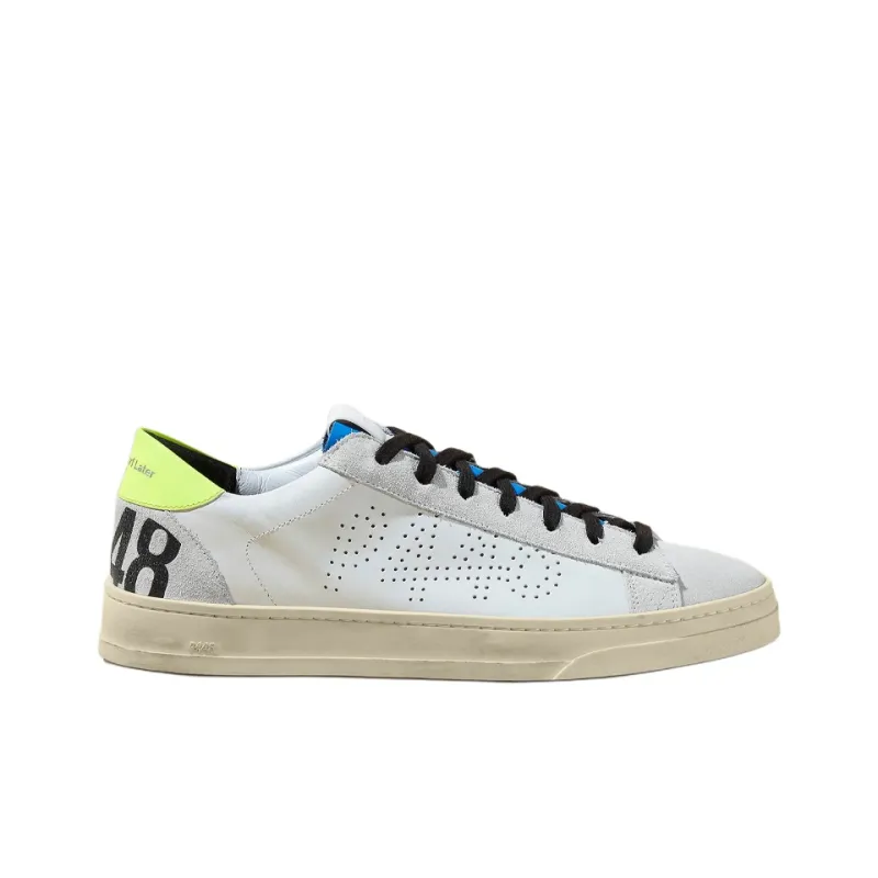 P448 Jack Sweden Low-Top Skateboard Shoes Men's White-1