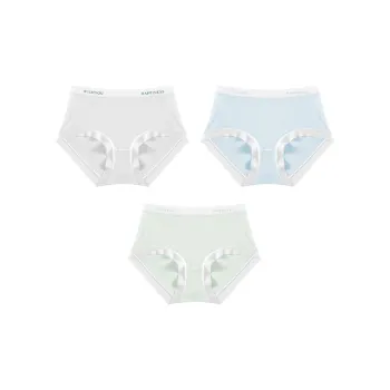 Ordifen Solid Color Ice Silk Underpants Women's 3 Pack