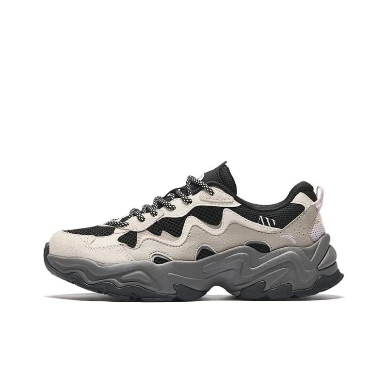 Anta Starlight 2 Breathable Cushioning Wear-Resistant Low-Top Casual Shoes Women's Pine Smoke Gray-0