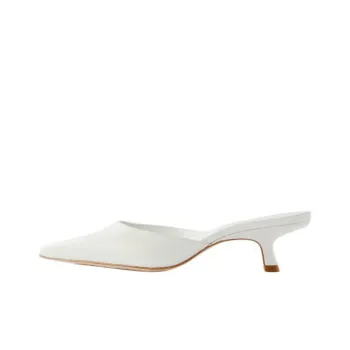 REFORMATION Closed Toe Slippers 5cm Women's White