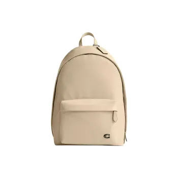 COACH Paperweight Leather Backpack Large Size Men's Ivory
