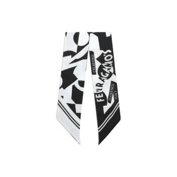 Ferragamo Logo print Silk Scarf