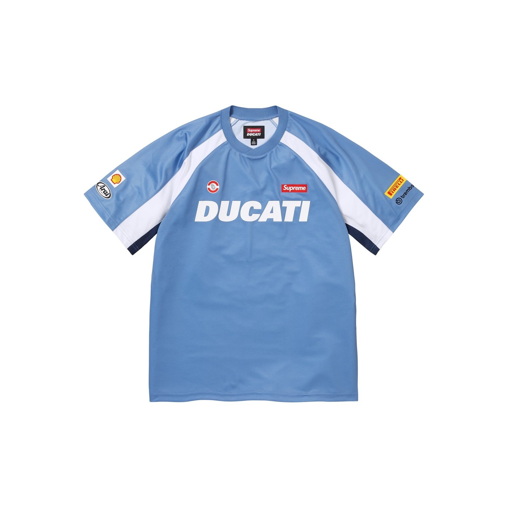 Supreme X DUCATI SS24 WEEK16 Soccer Jersey - Unisex Loose