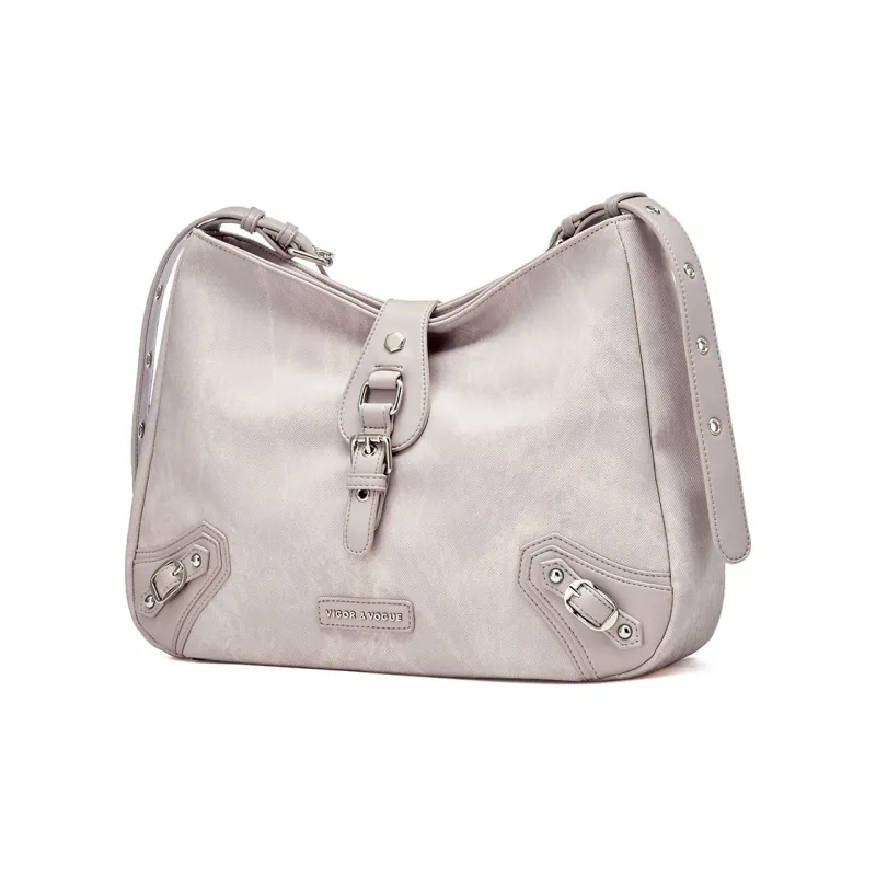 JOSINY PU Shoulder Bag Regular Women's Gray Blue/Cameo Brown Pink-9