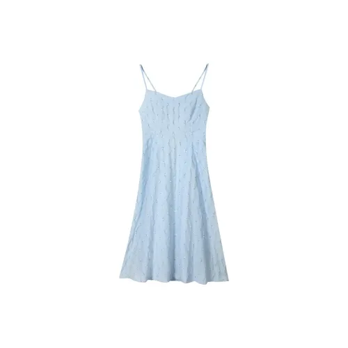 IQC Slip Dresses Women's Blue