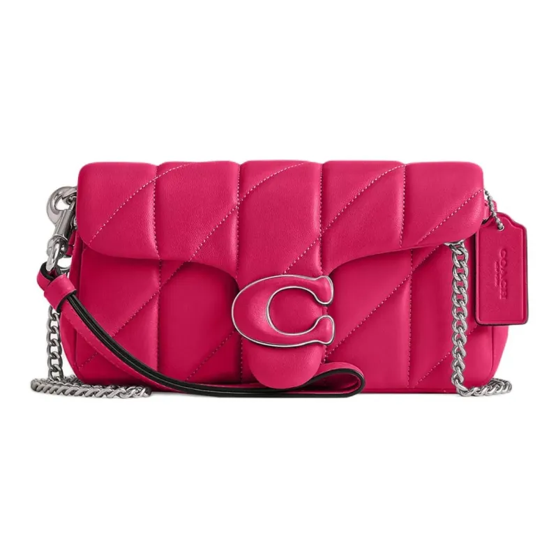 COACH Tabby Nappa Leather Crossbody Bag Shoulder Bag Women's Dragon Fruit-0