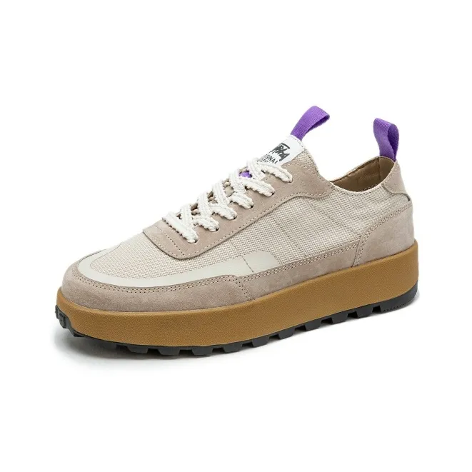 PLO CART Casual Shoes Men Low Top White Gray/Khaki-0
