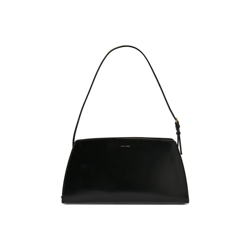 THE ROW Dalia Leather One Shoulder Handbags Women's Black-0