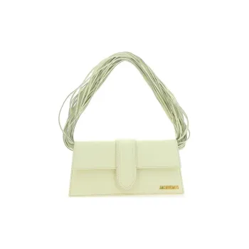 Jacquemus Le Bambino Cow Leather One Shoulder Handbags Women's Light Green