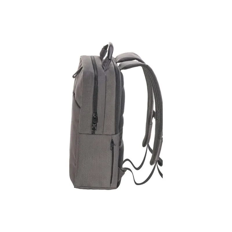 LEXON Polyester Backpack Regular Men's Gray/Yellow-3