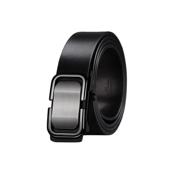 AAJF Automatic Buckle Genuine Leather Cow Leather Leather Belts Unisex Width 3.3CM