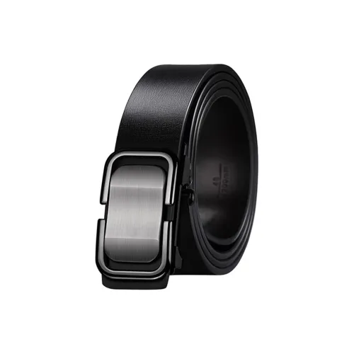 AAJF Automatic Buckle Genuine Leather Cow Leather Leather Belts Unisex Width 3.3CM