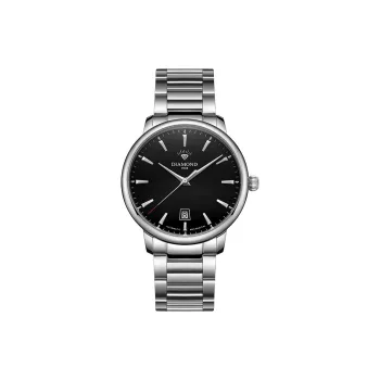 Diamond Automatic Mechanical Movement Watch Men's Watches Black Dial
