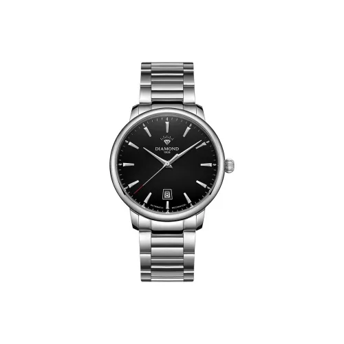 Diamond Automatic Mechanical Movement Chinese Watches Men's Watches Black Dial