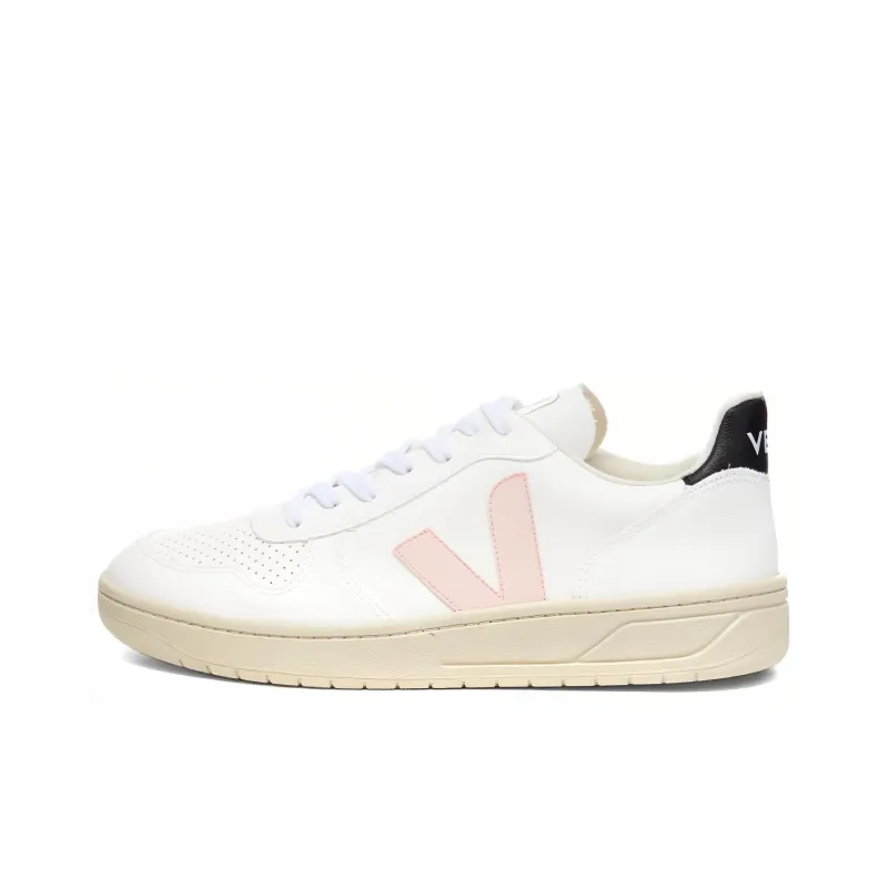 VEJA V-10 Stylish Skateboarding Shoes Unisex Pink White-0