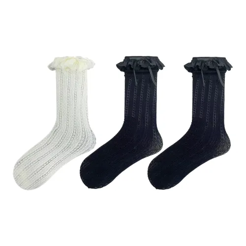 Evening Classroom Mid Calf Socks Women's 3 Pack
