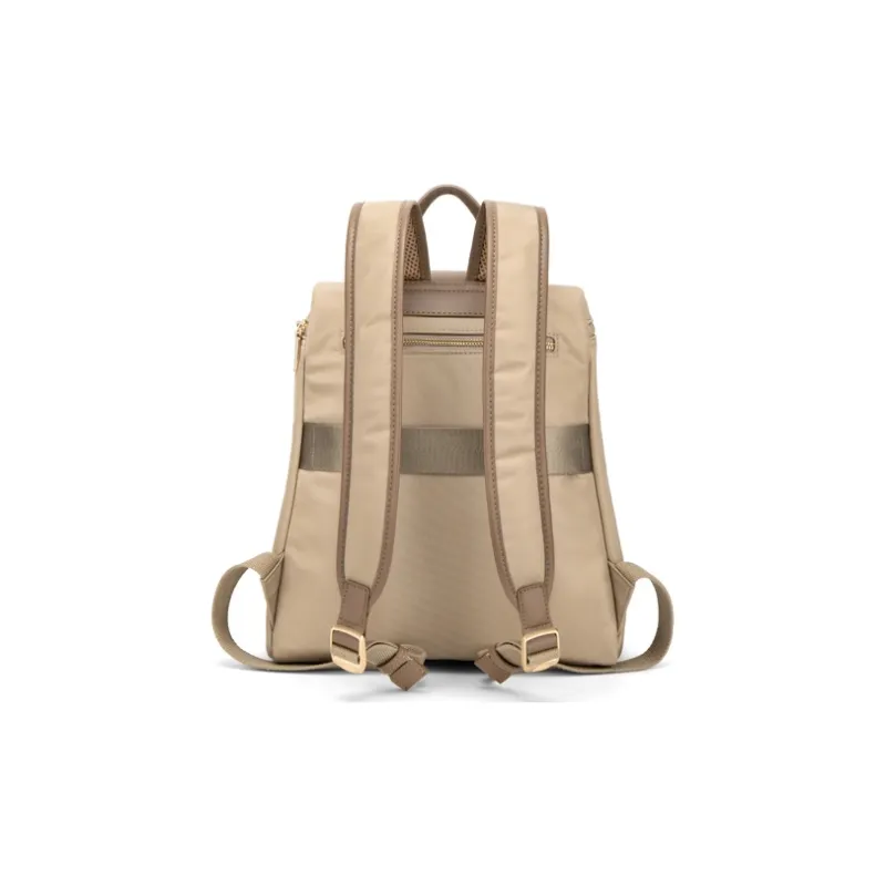 Simvay Clos Fabric With Synthetic Leather Backpacks Backpack Large Size Women's Black/Khaki-10